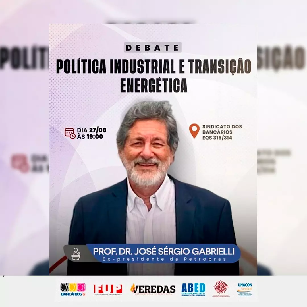 Debate Política Industrial e Transição Energética com José Sérgio Gabrielli